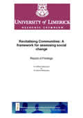 Revitalising Communities: A Framework for Assessing Social Change